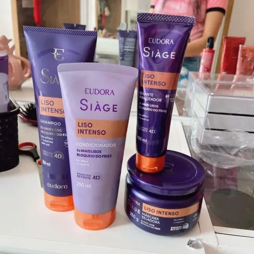 Kit Eudora siàge liso intenso 4 itens