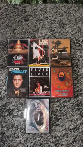 Dvd Shows Diversos Pink Floyd, Elvis Presley e U2 