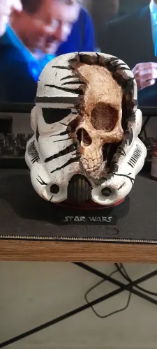 Miniatura Capacete Stormtrooper Caveira Star Wars- Colecionável Geek