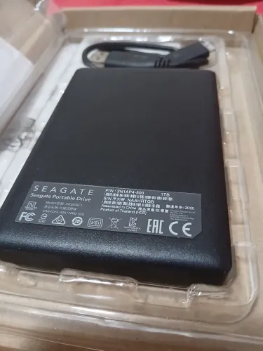 HD externo Sata 1TB Seagate, excelente estado, caixa original e nota fiscal de compra