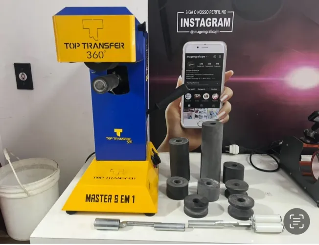 Prensa giro 8 em 1 + impressora laser colorida