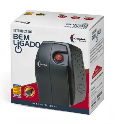 Estabilizador Coletek 300VA, Bivolt Manual, 115V