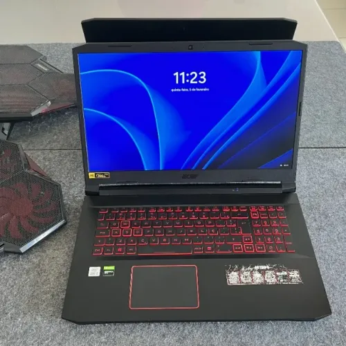 Notebook Gamer Acer Nitro 5, i5 de 10ª, 16gb de RAM, GTX GeForce 1650, 512gb de SSD e tela