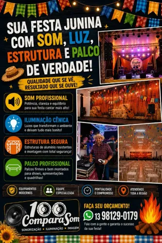 Som | Iluminação | Estrutura | Palco