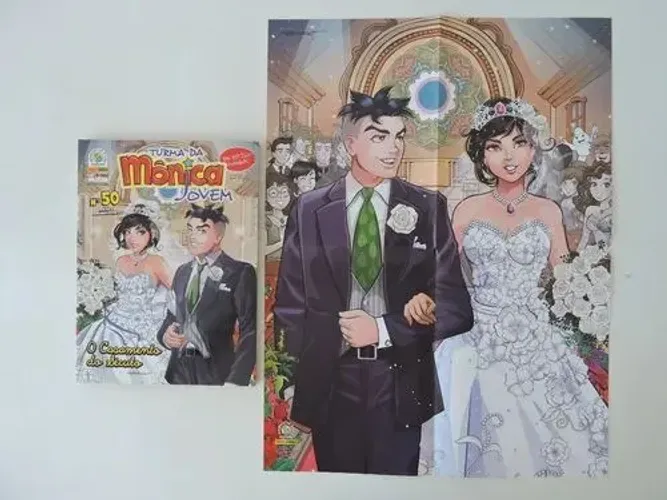 Turma da Mônica Jovem #50 (primeira geração) + PÔSTER - O Casamento do Século 