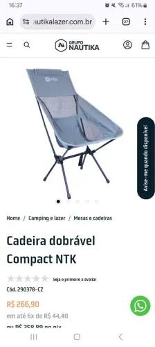 Cadeira dobrável Nautika