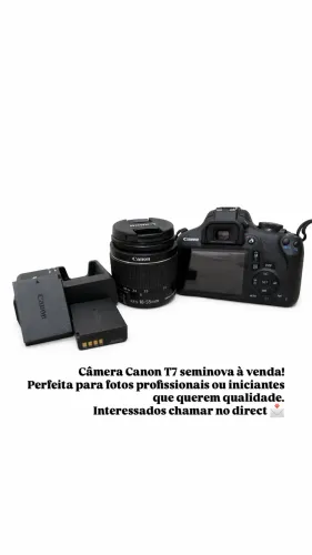 Câmera cânon t7 profissional 