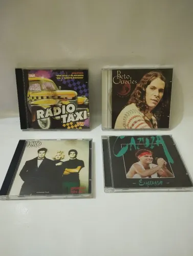 Cd de musica radio taxi,beto guedes,kid abelha,cazuza exagerado