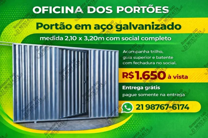 Sua garagem de cara nova por apenas $1650  2,15 x 3,20 completo 