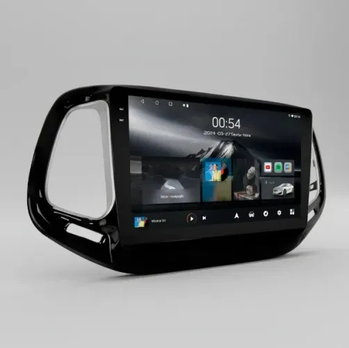 Central Multimídia Octacore 10 Pol. 4Gb/64Gb 4G Carplay/ A. Auto Compass 2017 a 2020