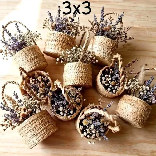 Kit 10/peças Mini cestinhas de palha/ - Lembrancinhas / Artesanato em geral