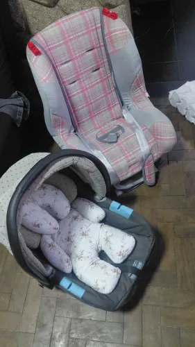 Cadeirinha e Bebê conforto Burigotto peg perego touring evolution + almofada redutora