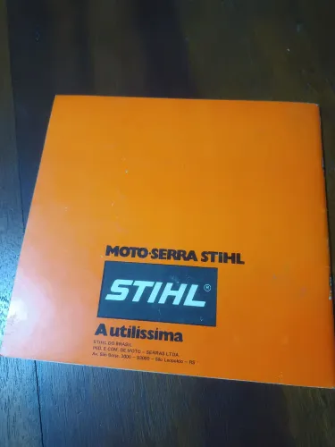 Manual motoserra 08S anos 60