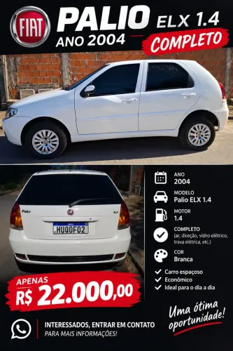 Fiat Palio ELX 1.3 MPI Flex 8V 4P 2004