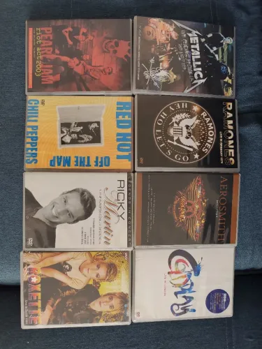 Lote de DVDs Musicais