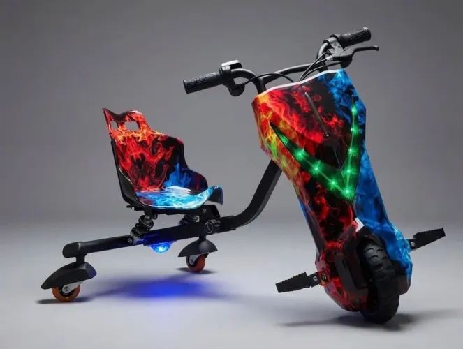 Triciclo Elétrico Drift 350w Amortecedor 3 Velocidades 