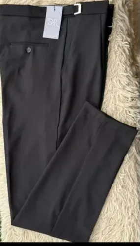 Calça social masculino alfaiataria com ajuste lateral