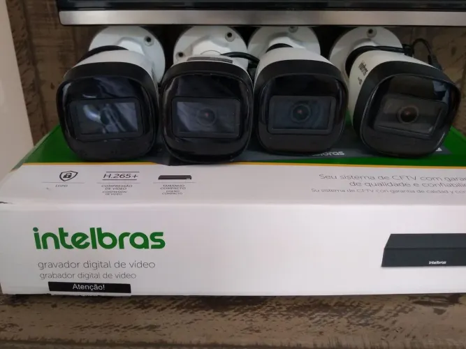 4 Câmeras intelbras vhd 1120 g6 hd 1 mega
