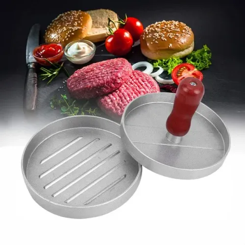 Forma Para Hamburguer Caseiro Gourmet Modelador Alumínio Cozinha Lanche