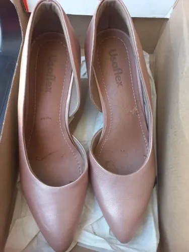 Sapato Scarpin rosé usado Usaflex