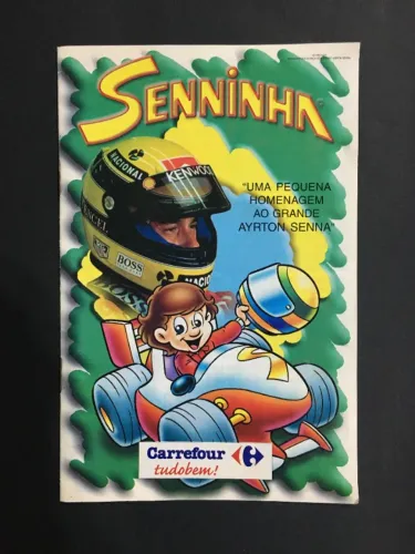 Revistinha Gibi Senninha - Uma Pequena Homenagem ao Grande Ayrton Senna - Carrefour 1999