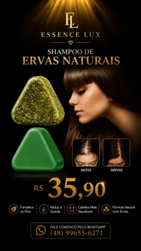 ? Shampoo de Ervas ? Crescimento Capilar & Cuidado Diário