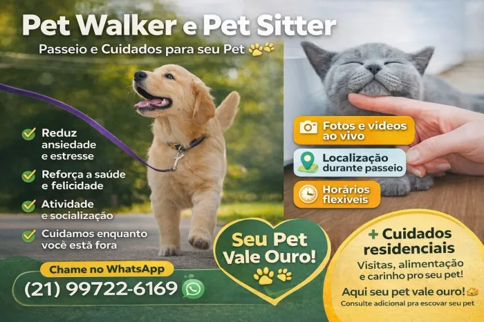 Pet Walker e Pet Sitter | Passeio e Cuidados para seu Pet