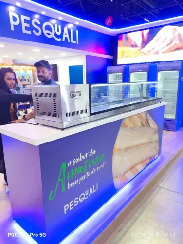sushi case em inox sob medida