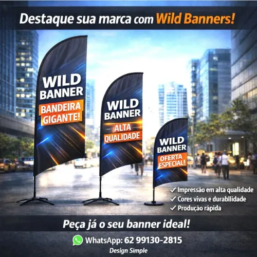Wild banner e flag banner