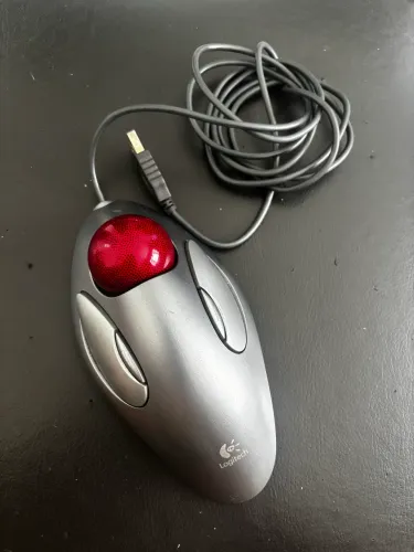 Logitech Trackman Marble Trackball USB Mouse Ergonômico - N231