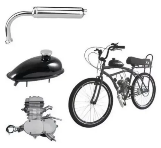 Motor de bicicleta 80cc Preto