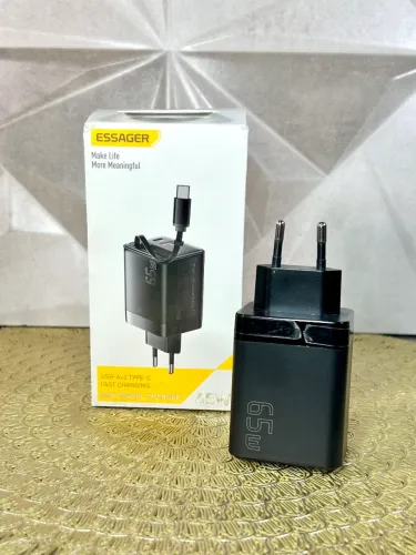 Carregador GaN Essager 65W USB-C