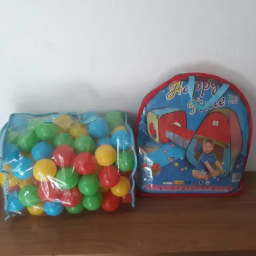 Barraca Infantil com Túnel e Bolinhas