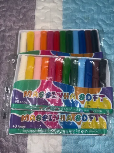 Massinha de Modelar Soft 12 Cores da Acrilex