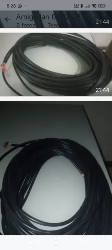 Vendo cabo de 10 mm   dupla isolaçao 33 m valor 310 baixei! Oportunidade! Novo