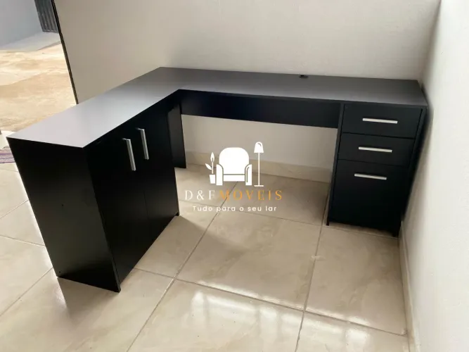 Escrivaninha de canto Home office Nail designer escritório mesa de computador 