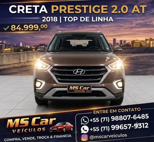 Hyundai Creta Prestige 2.0 16V Flex Aut. 2018