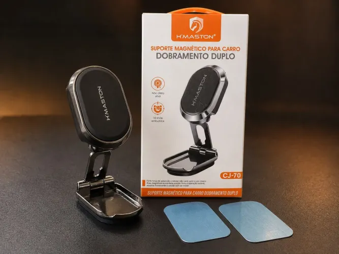 Suporte Magnético Veicular para Celular H?Maston CJ-70 360°