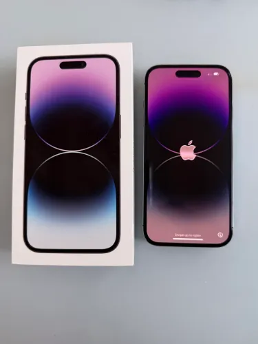 iPhone 14 Pro 128GB. Cor roxo. Acompanha nota fiscal. Perfeito estado (única dona)
