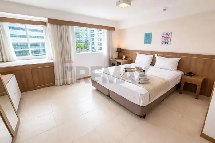 SHN Quadra 1 - Ed. Saint Moritz - Flat Completo e Rentável