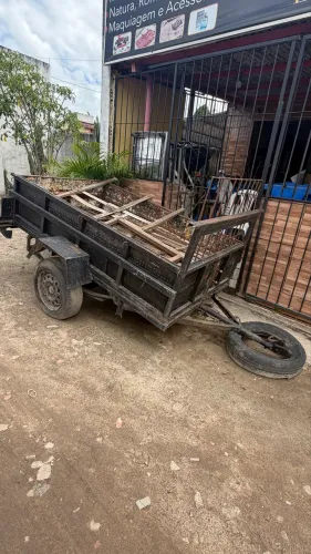 Reboque 1 eixo reforçado com suspensão de feicho