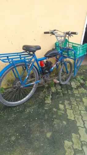 Bicicleta de carga com motor a gasolina
