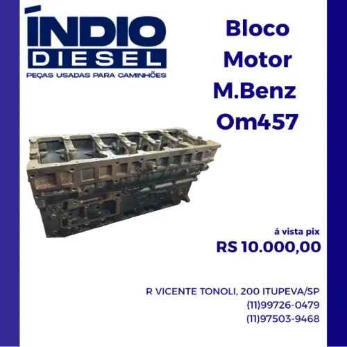 Bloco Motor M.Benz Om457