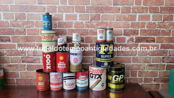 Latas Óleo Antigas