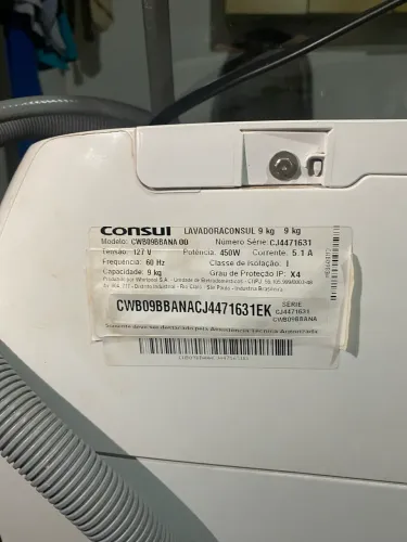 MÁQUINA DE LAVAR CONSUL 9KG SEMINOVA