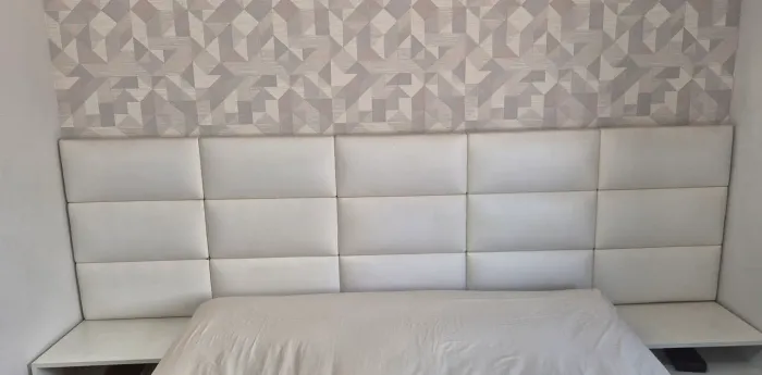 Cabeceira Estofada Modular Casal Queen King Box 2,65mx75cm
