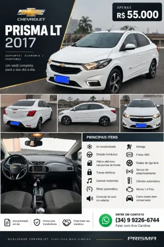 Chevrolet Prisma Sed. LT 1.4 8V Flexpower 4P Aut. 2017