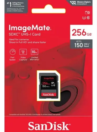 Cartão De Memória SANDISK SD 256GB