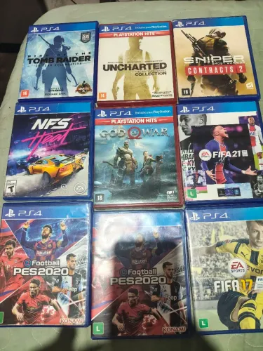 Vendo lote de jogos de play 4 só entrego em mão 