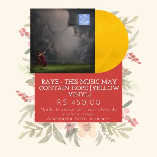 VINIL RAYE - THIS MUSIC MAY CONTAIN HOPE (YELLOW)